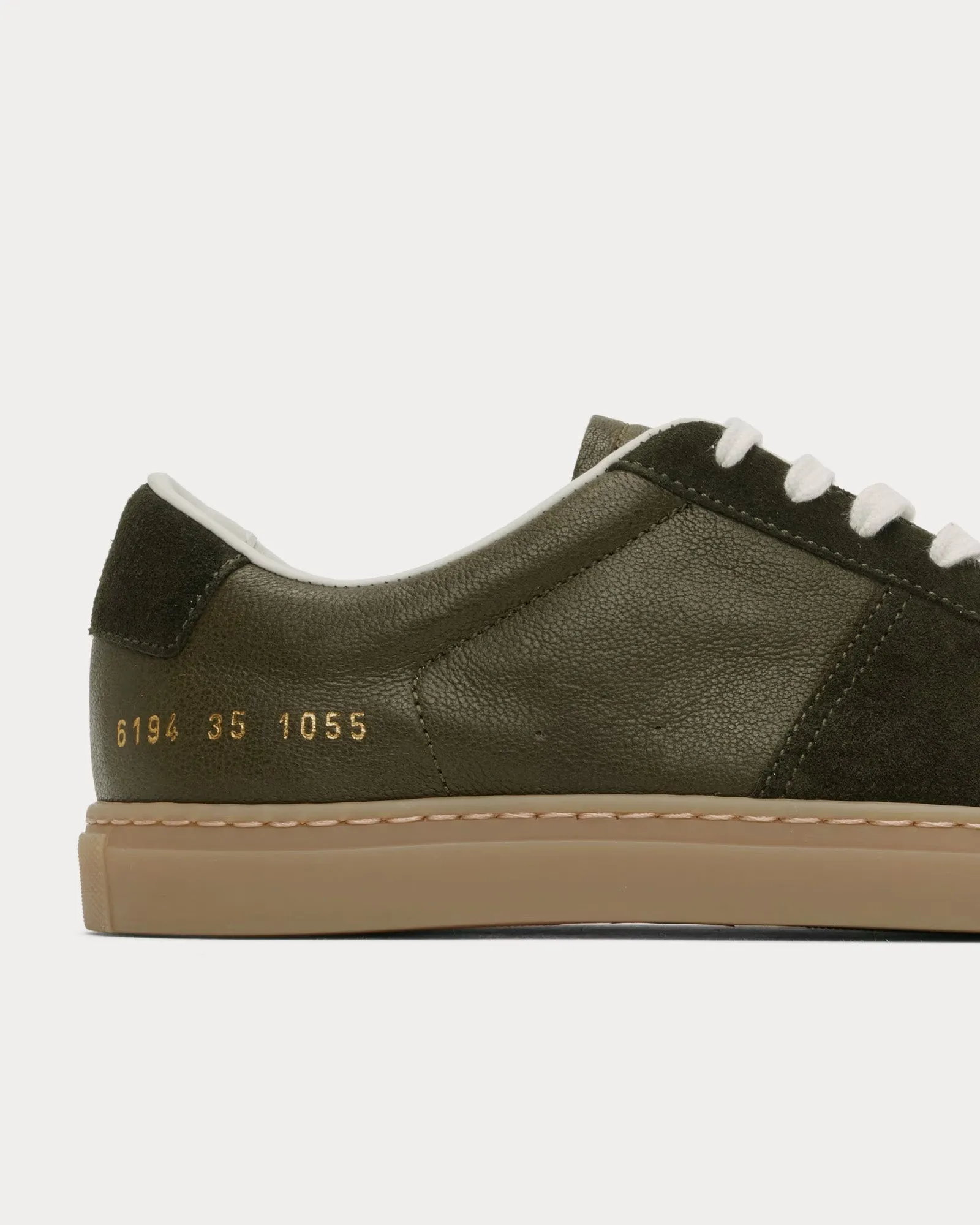 BBall Duo Slim Leather & Suede Forrest Green Low Top Sneakers