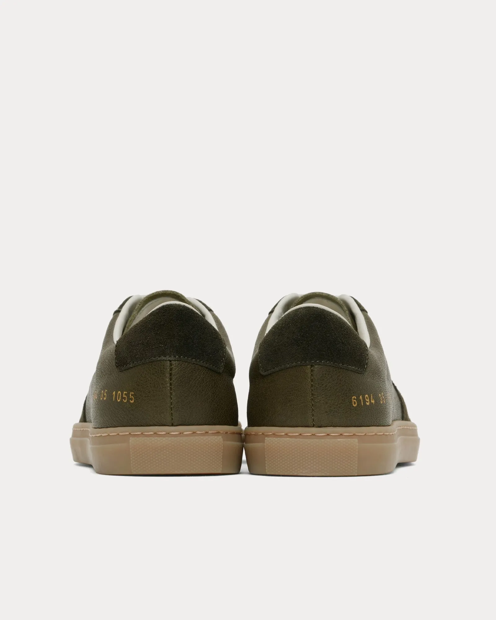 BBall Duo Slim Leather & Suede Forrest Green Low Top Sneakers