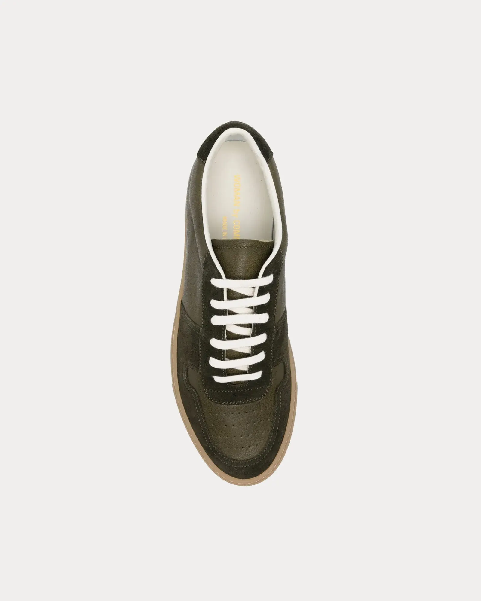 BBall Duo Slim Leather & Suede Forrest Green Low Top Sneakers