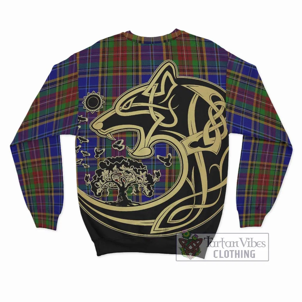 Beattie Tartan Sweatshirt with Family Crest Celtic Wolf Style