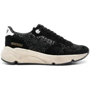 Black Glitter Running Sole