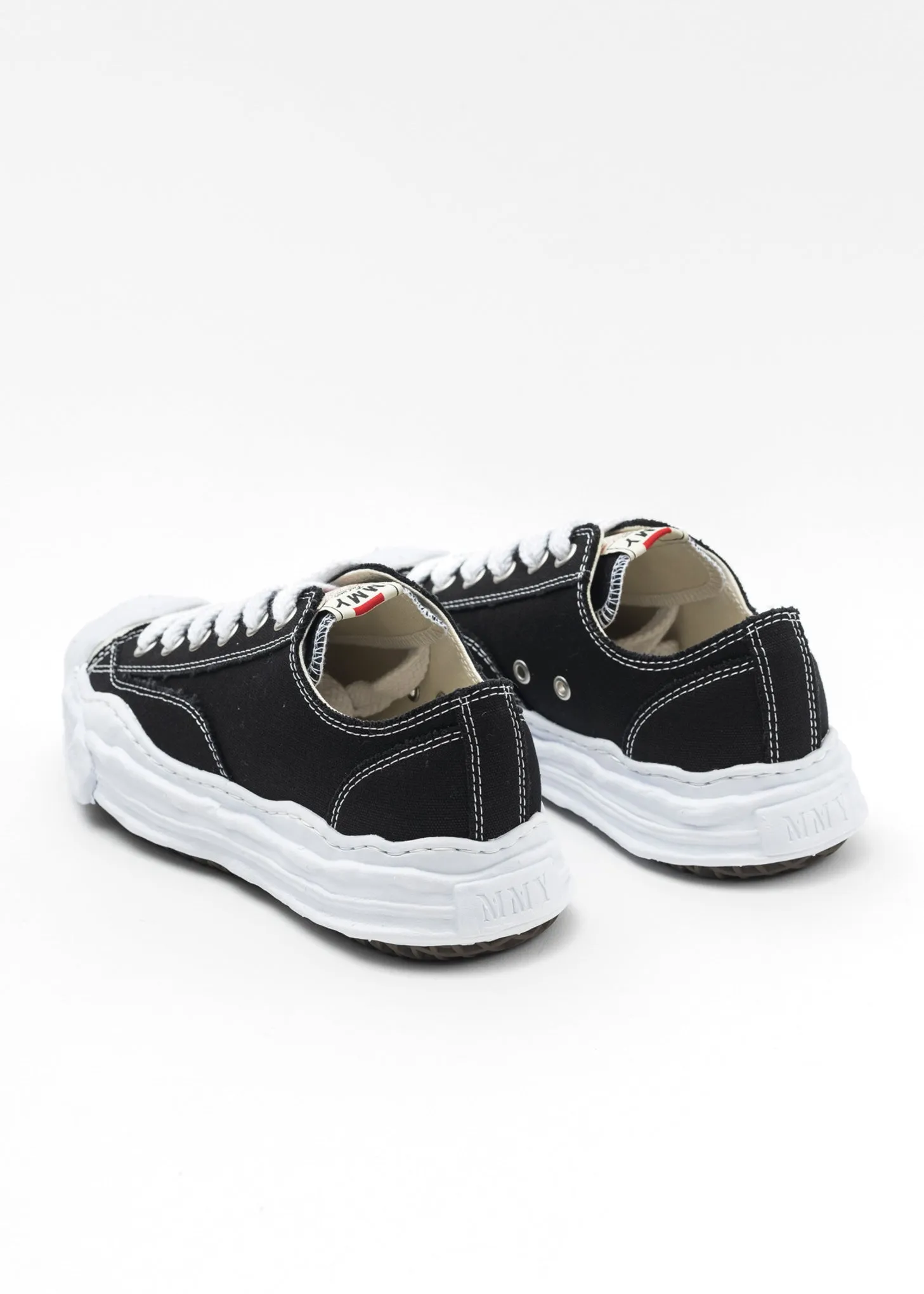 Black OG Sole Canvas Low-Top Sneaker (HANK LOW)
