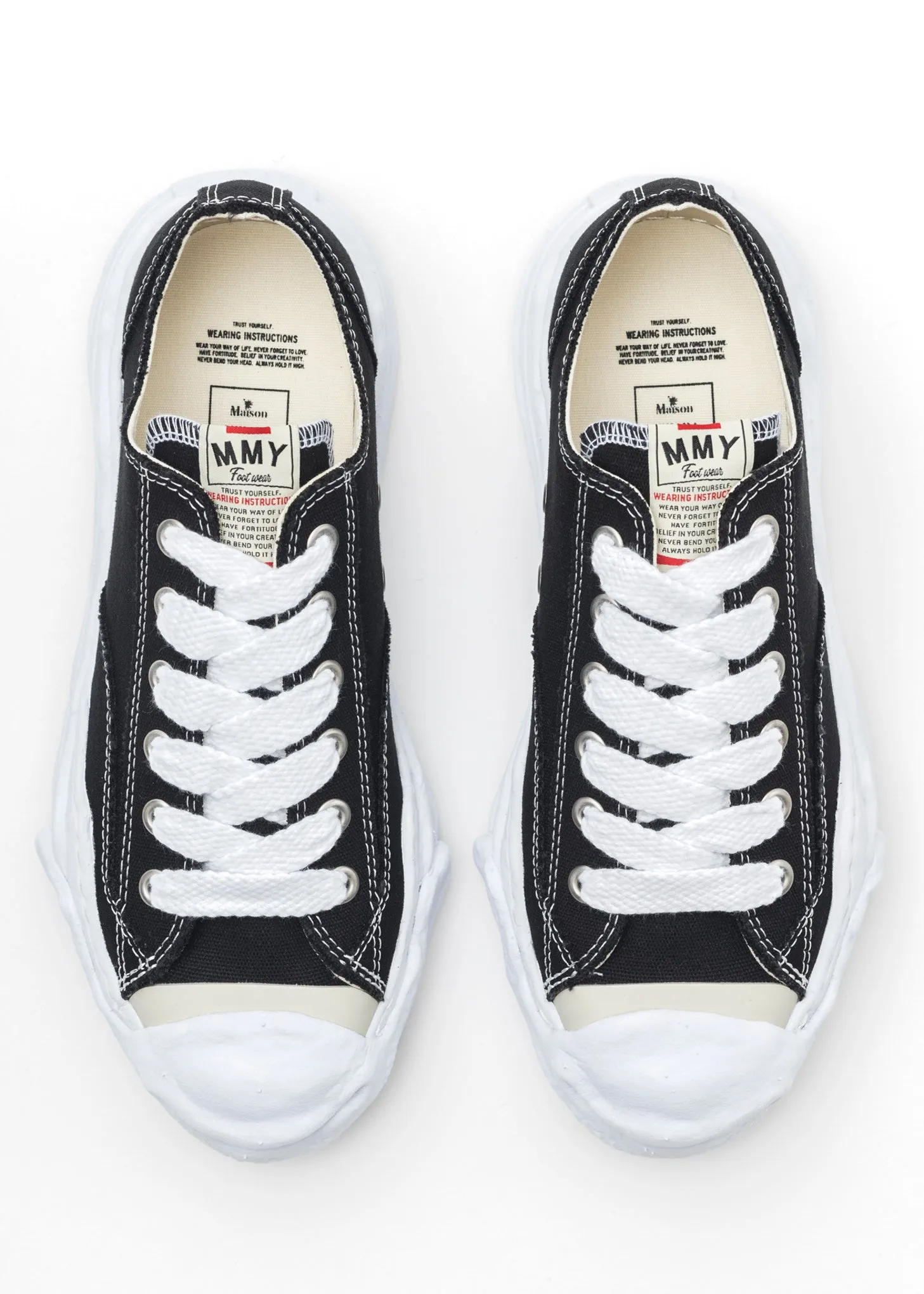 Black OG Sole Canvas Low-Top Sneaker (HANK LOW)