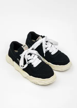 Black OG Sole Canvas Low-Top Sneaker (PARKER DYED)