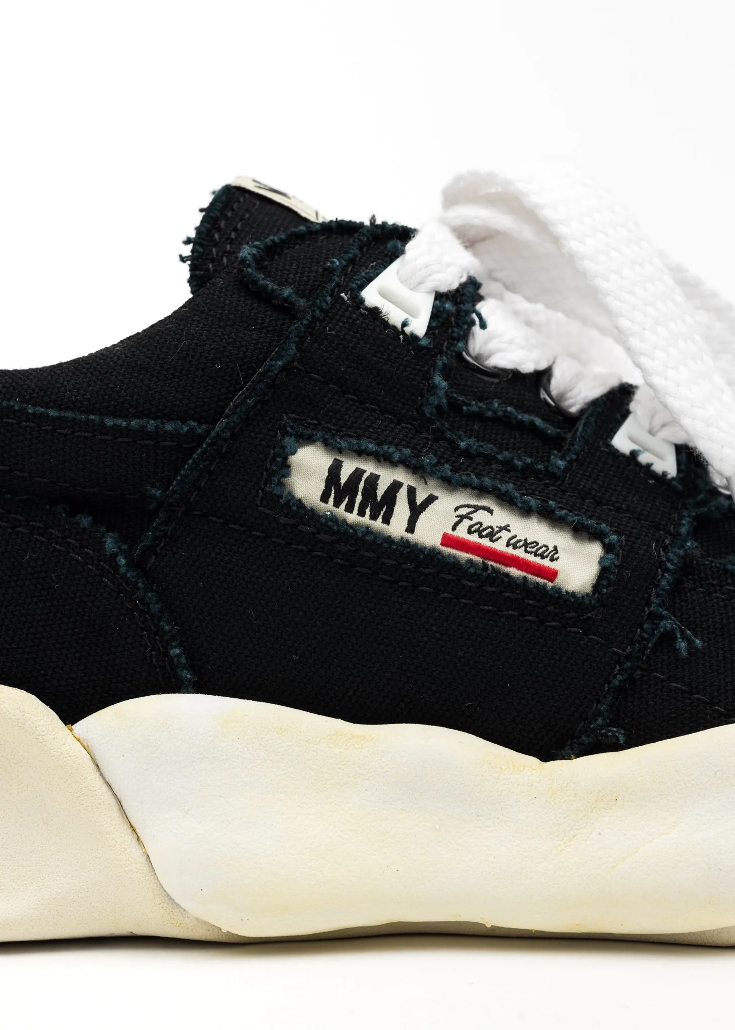 Black OG Sole Canvas Low-Top Sneaker (PARKER DYED)
