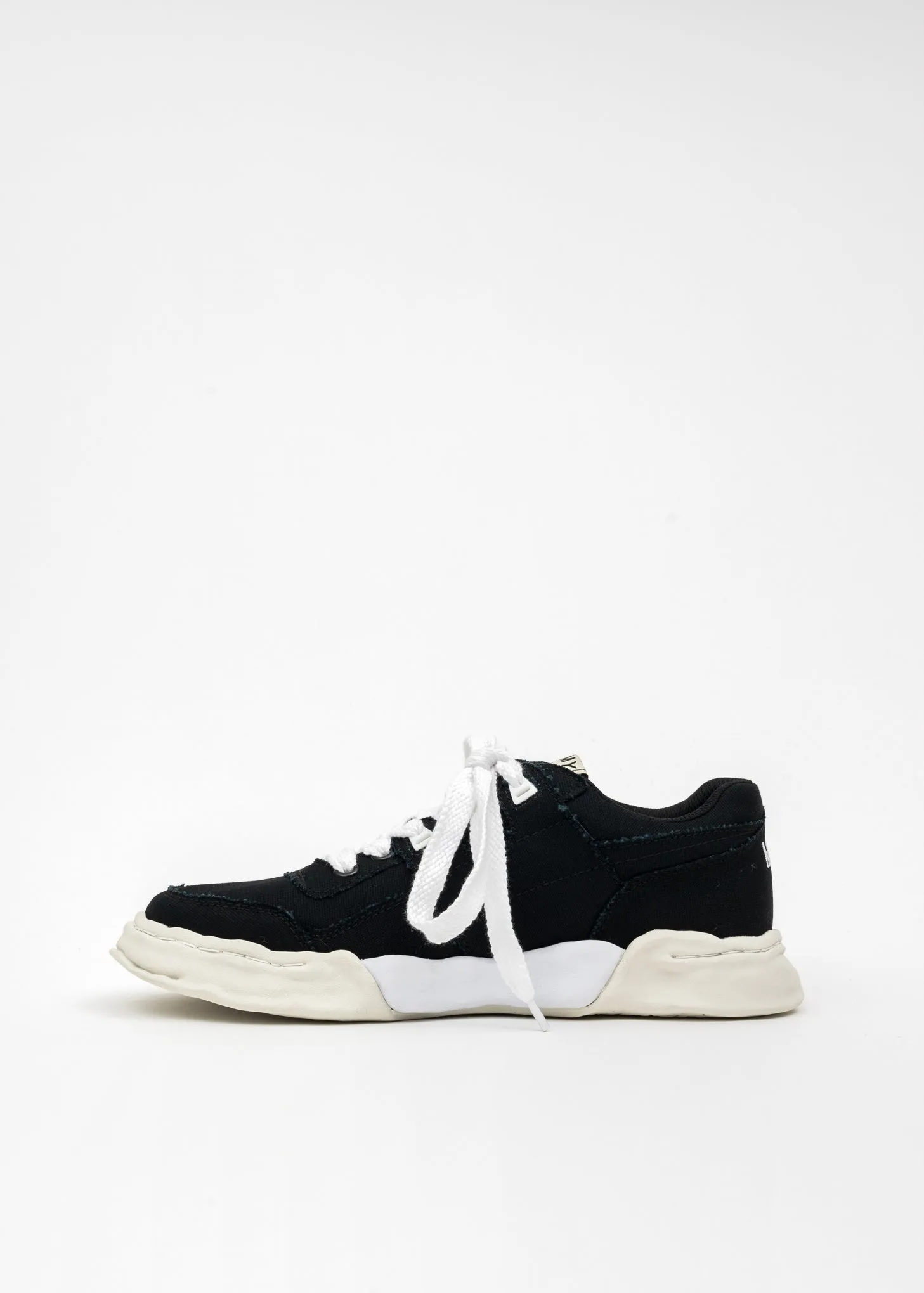 Black OG Sole Canvas Low-Top Sneaker (PARKER)