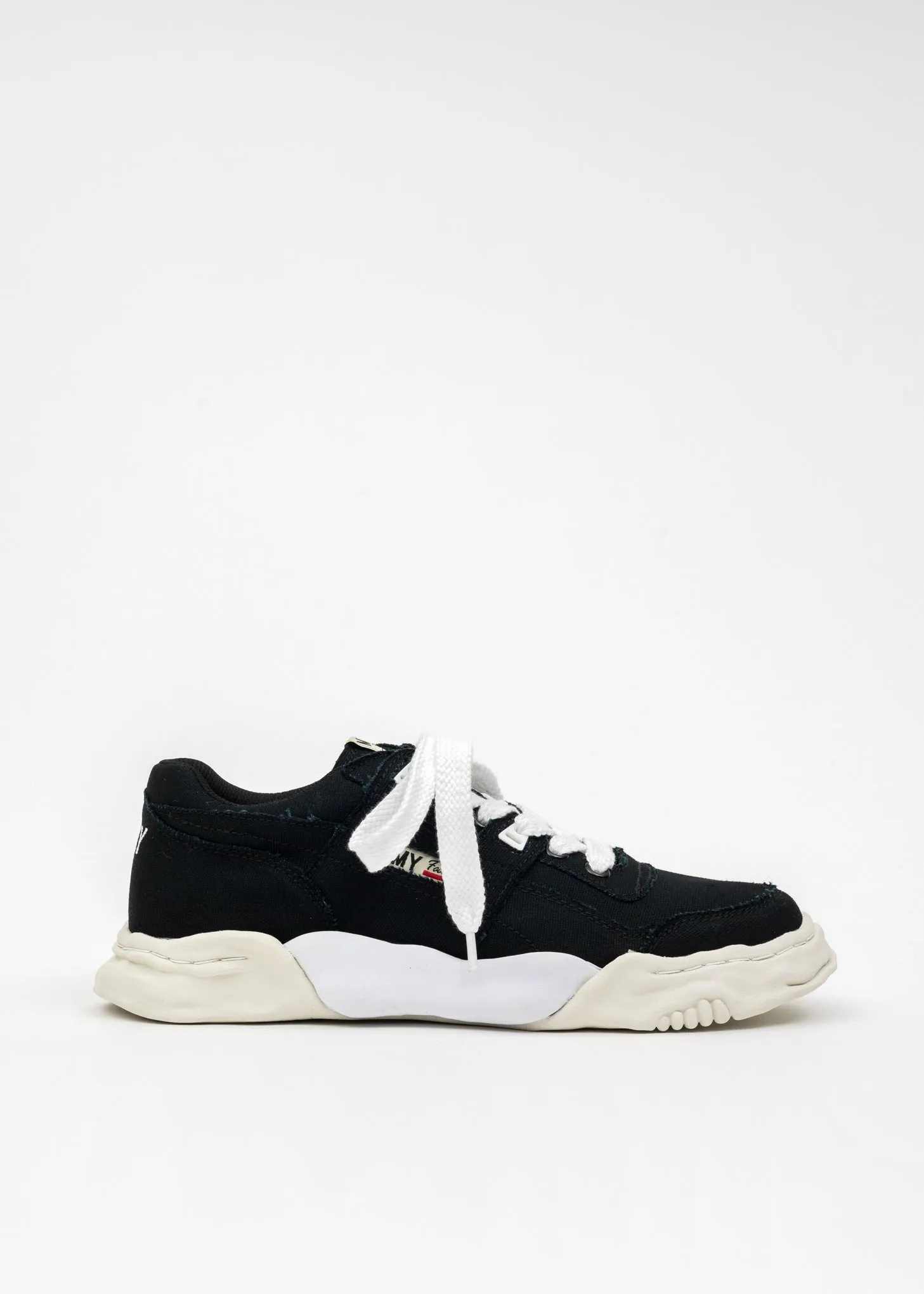 Black OG Sole Canvas Low-Top Sneaker (PARKER)