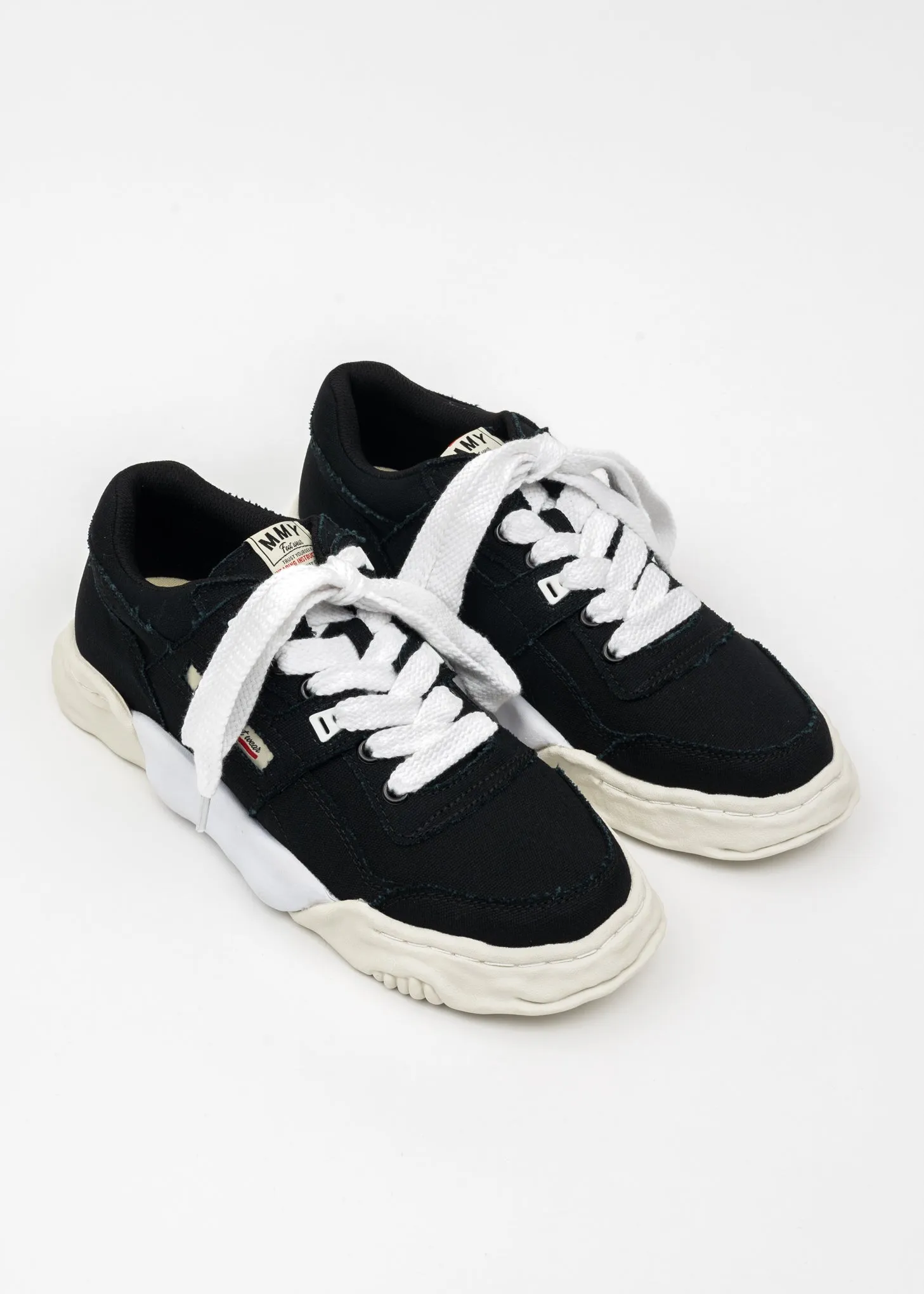 Black OG Sole Canvas Low-Top Sneaker (PARKER)