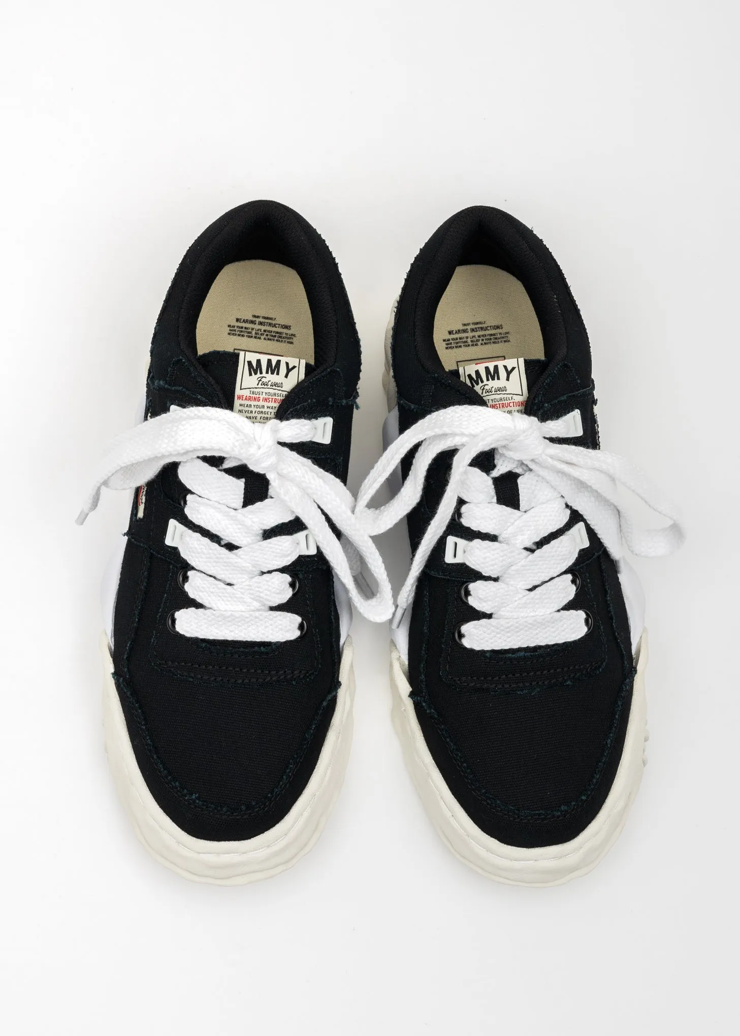 Black OG Sole Canvas Low-Top Sneaker (PARKER)