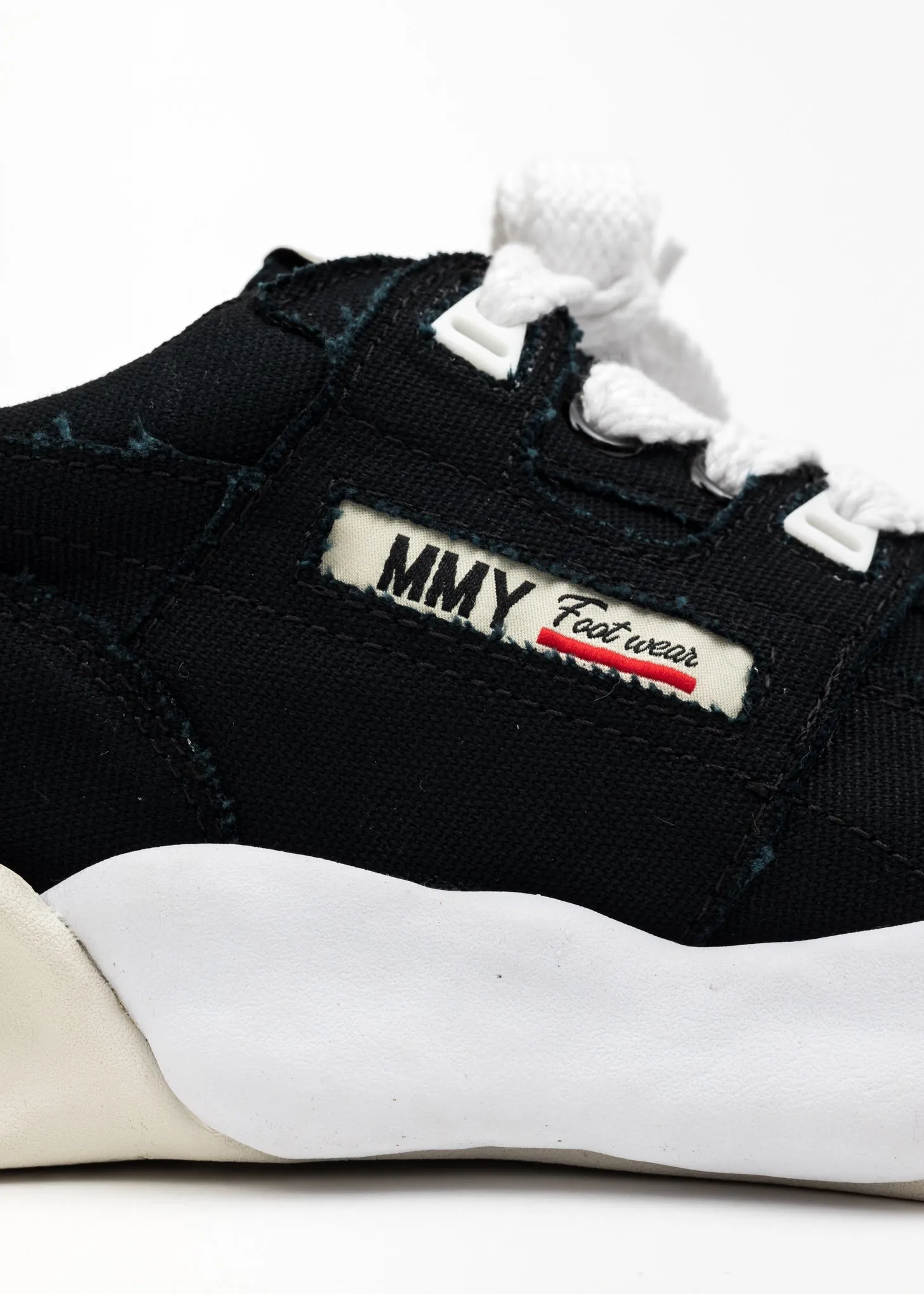 Black OG Sole Canvas Low-Top Sneaker (PARKER)