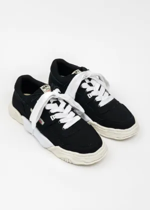Black OG Sole Canvas Low-Top Sneaker (PARKER)