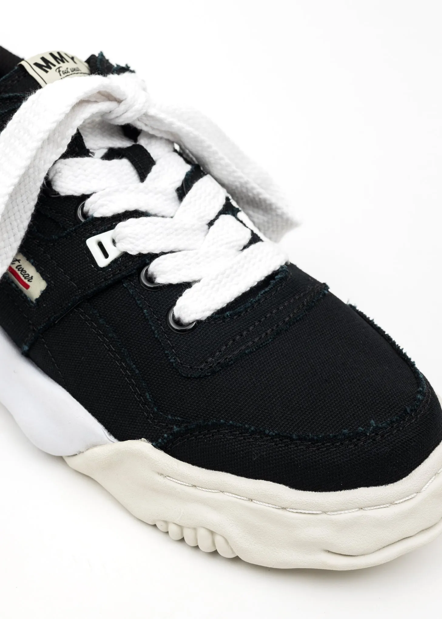 Black OG Sole Canvas Low-Top Sneaker (PARKER)