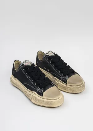 Black OG Sole Canvas Low-Top Sneaker (PETERSON DIRTY)
