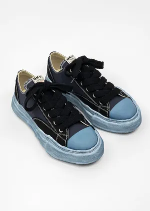 Black OG Sole Overdyed Canvas Low-Top Sneaker (PETERSON LOW)