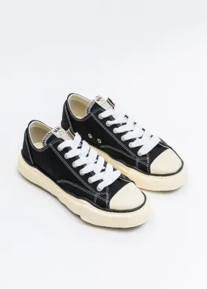 Black OG Sole Vintage Colour Canvas Low-Top Sneaker (PETERSON LOW)
