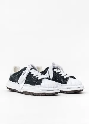 Black Original Shell Toe Sole Leather Lowtop Sneaker (Python)