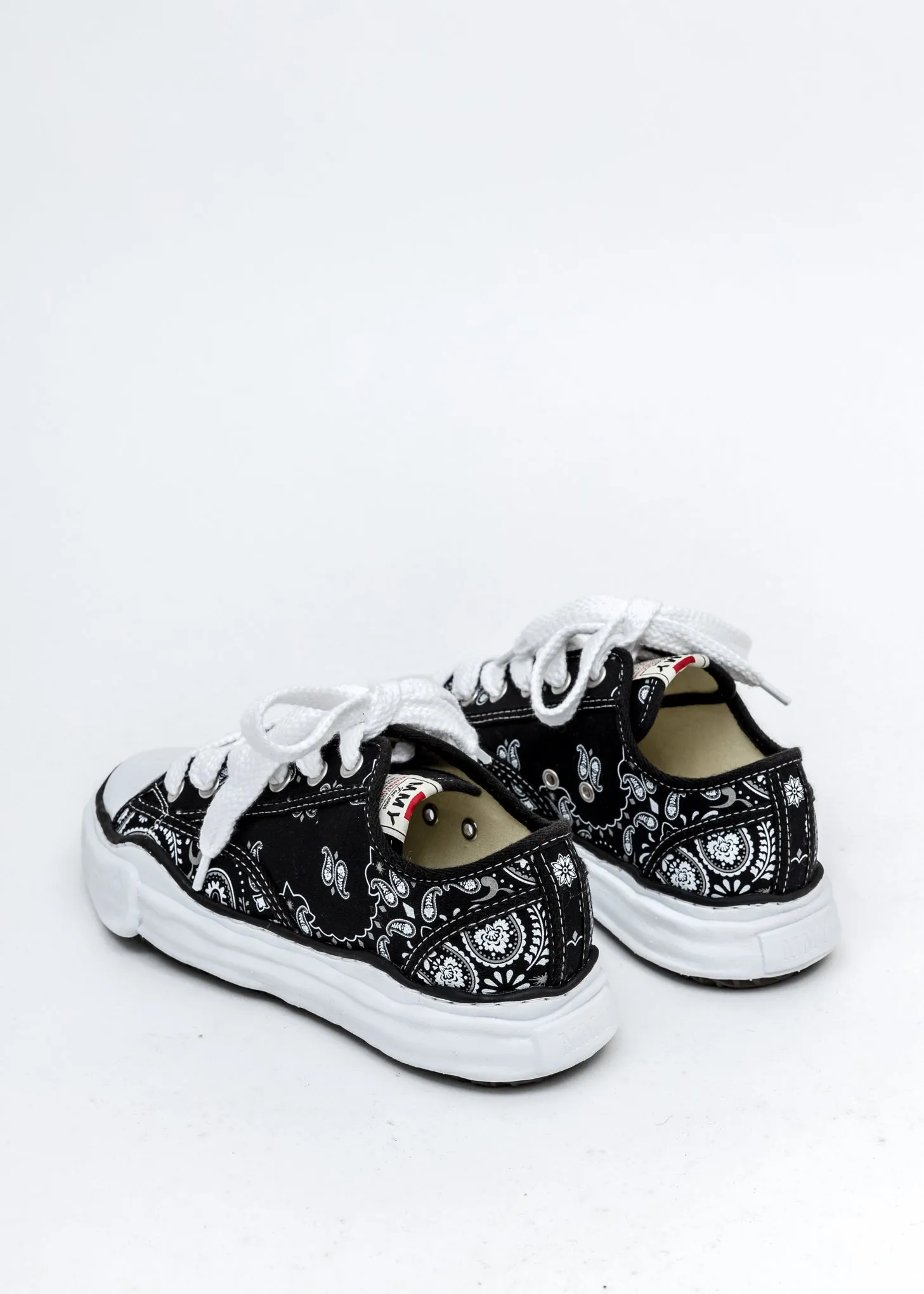 Black Original Sole Bandana Printed Canvas Sneaker (PETERSON LOW)
