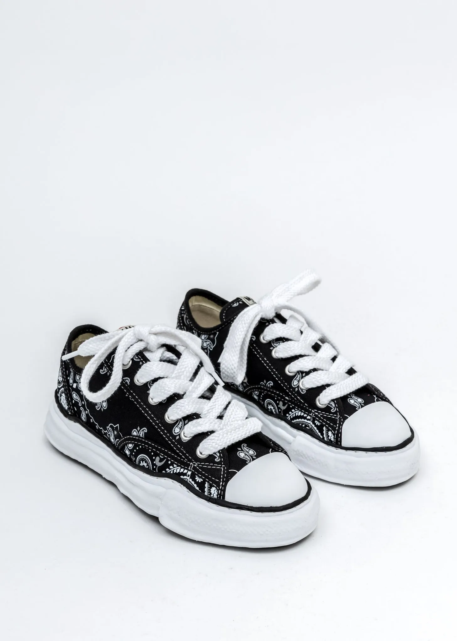 Black Original Sole Bandana Printed Canvas Sneaker (PETERSON LOW)