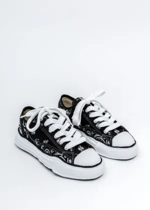 Black Original Sole Bandana Printed Canvas Sneaker (PETERSON LOW)