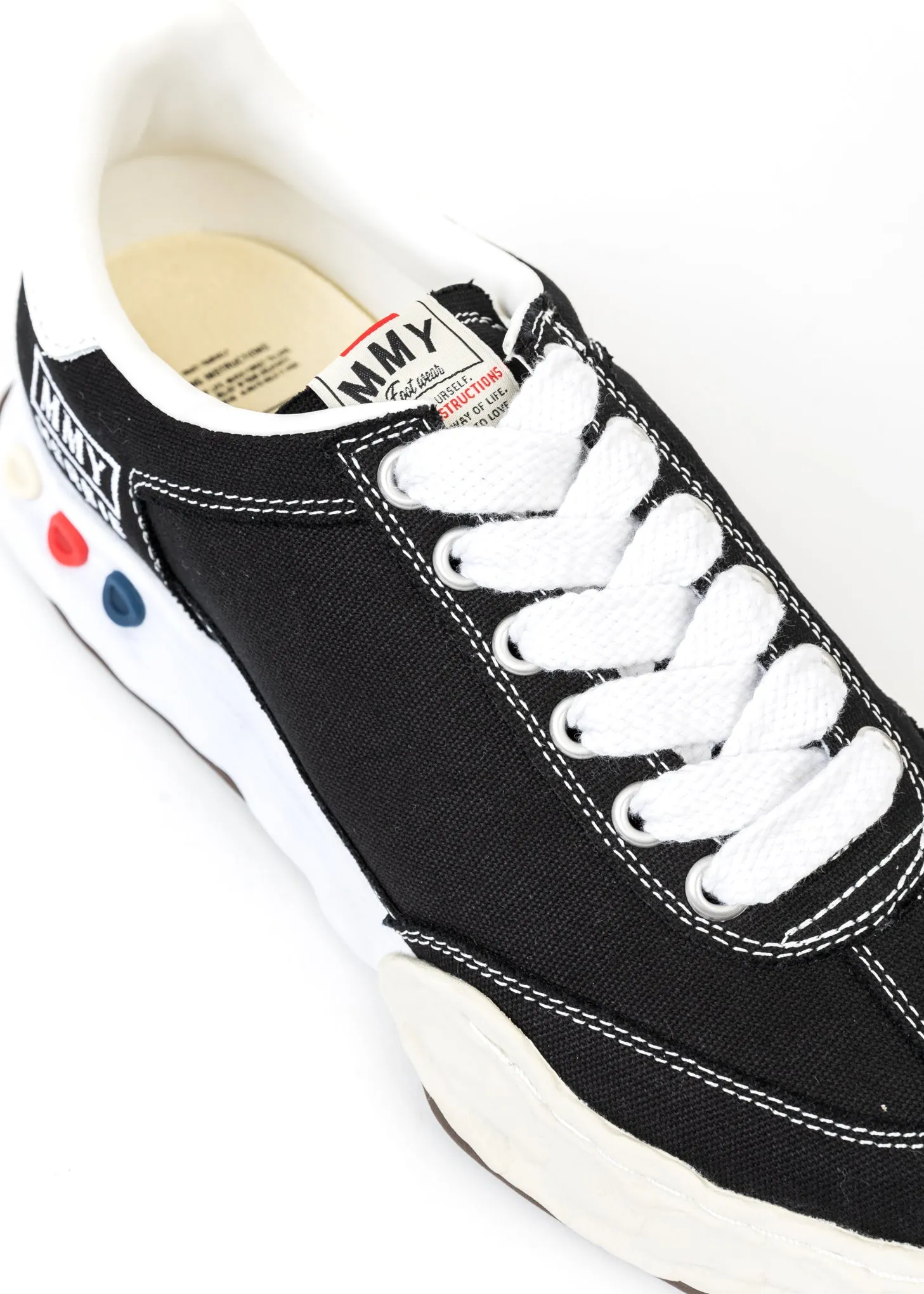 Black Original Sole Canvas Low-Top Sneaker (HARBIE LOW)