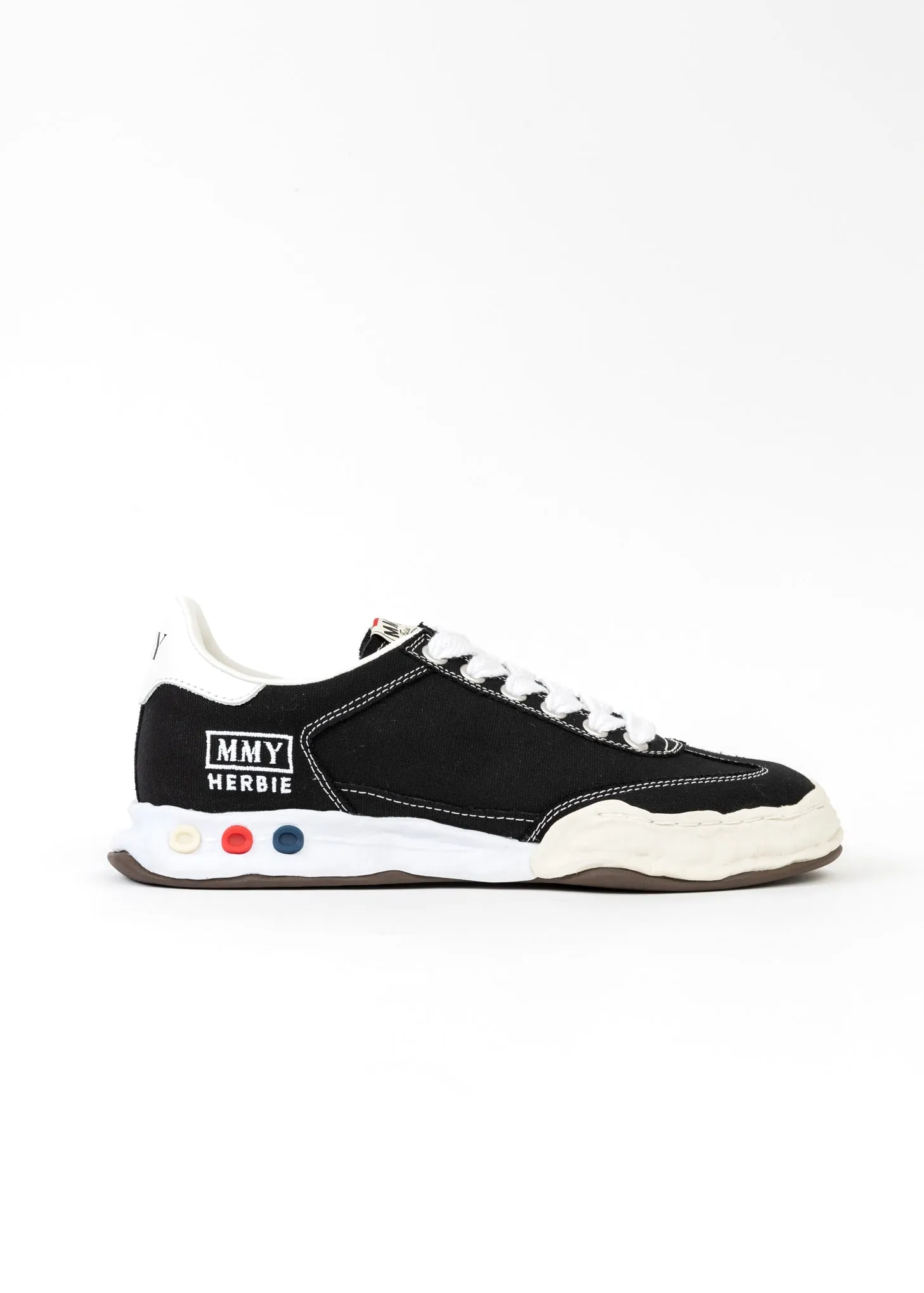 Black Original Sole Canvas Low-Top Sneaker (HARBIE LOW)