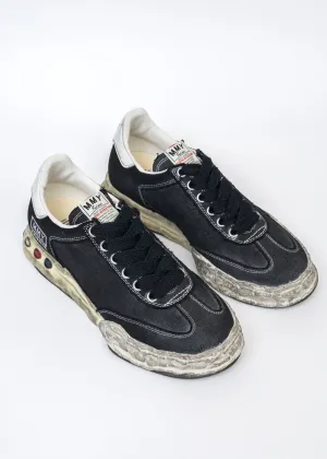 Black Original Sole Canvas Low-Top Sneaker (HERBIE DIRTY)