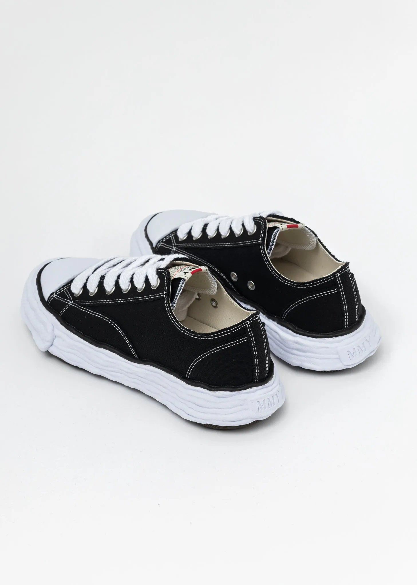 Black Original Sole Canvas Lowcut Sneaker (PETERSON 23 LOW)