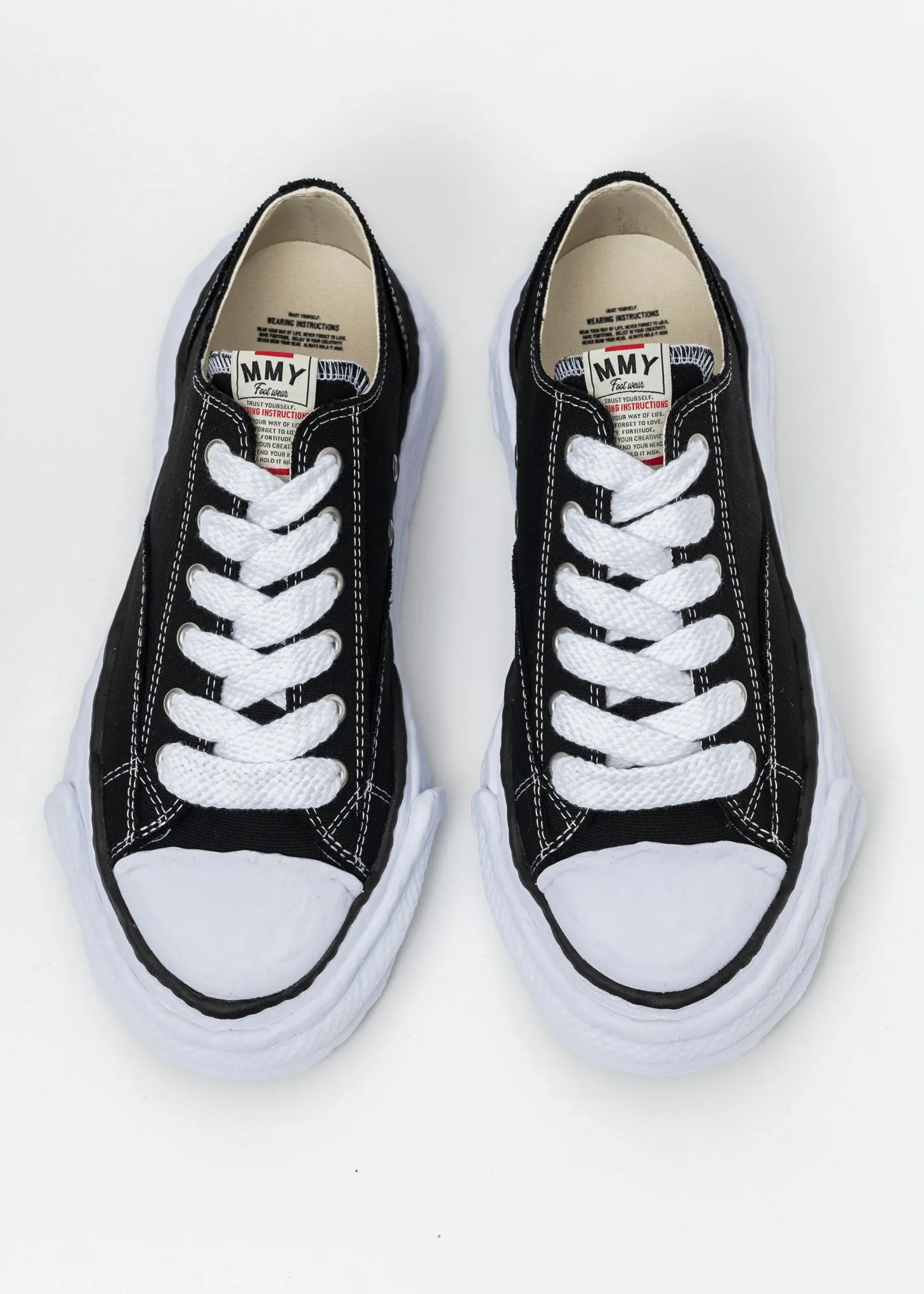 Black Original Sole Canvas Lowcut Sneaker (PETERSON 23 LOW)