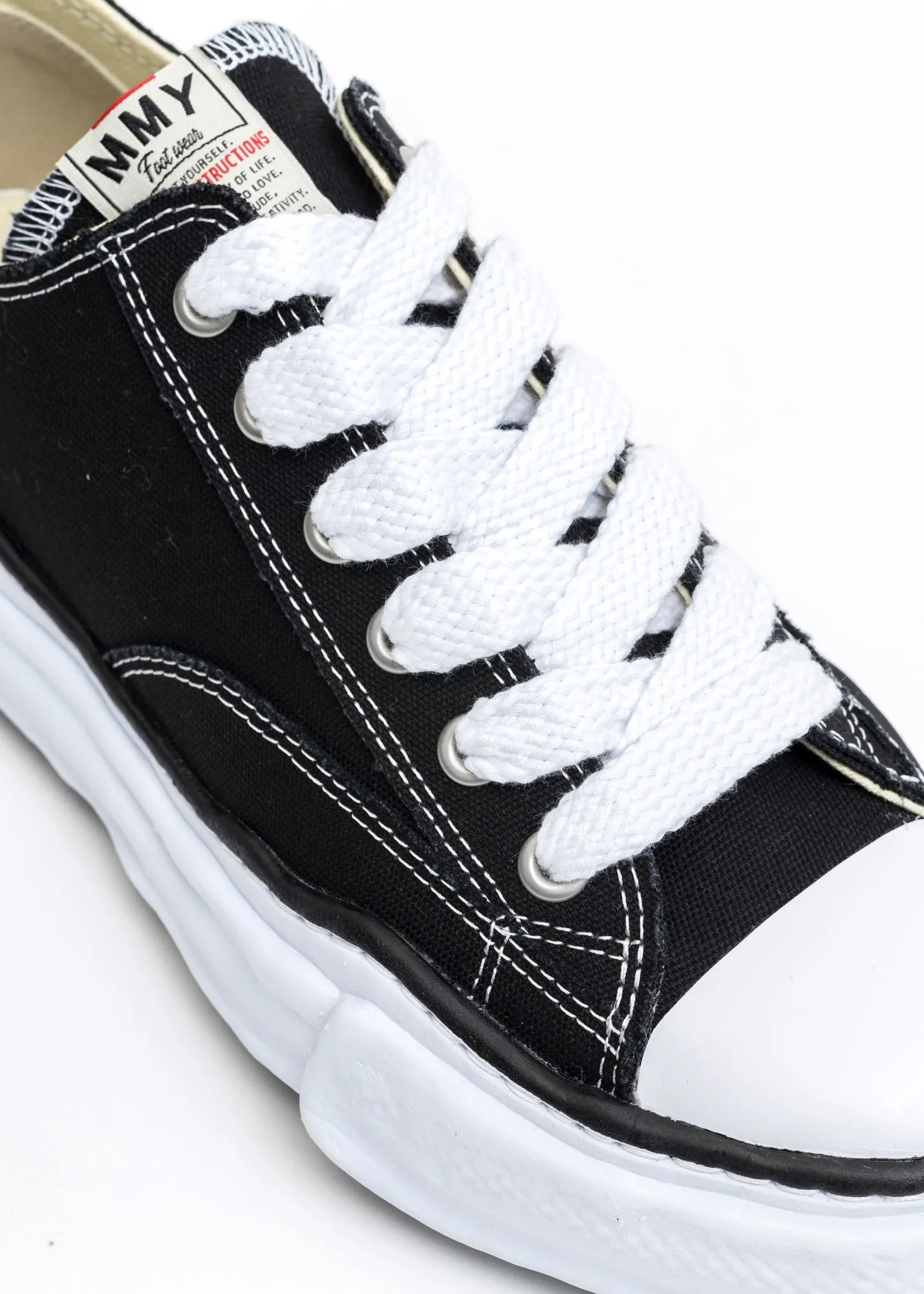 Black Original Sole Canvas Lowcut Sneaker (PETERSON LOW)