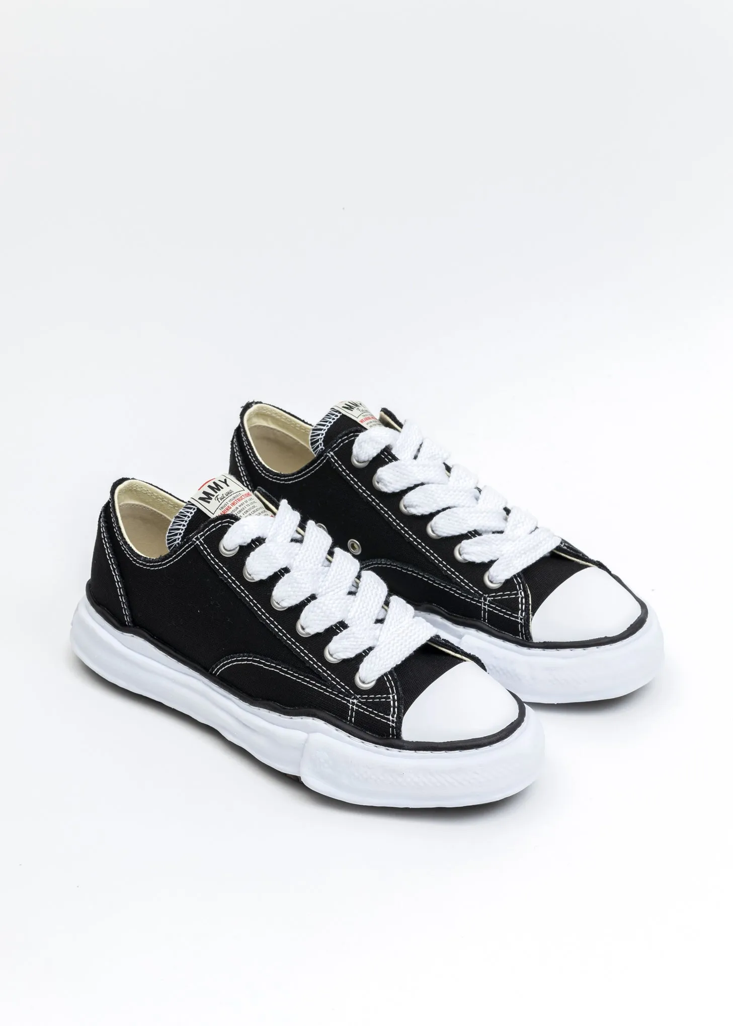 Black Original Sole Canvas Lowcut Sneaker (PETERSON LOW)