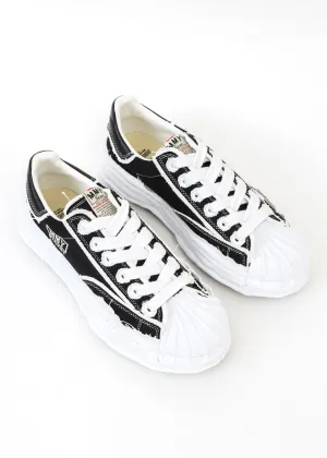 Black Original Sole Double-Layered Canvas Low-Top Sneaker (BLAKEY LOW)