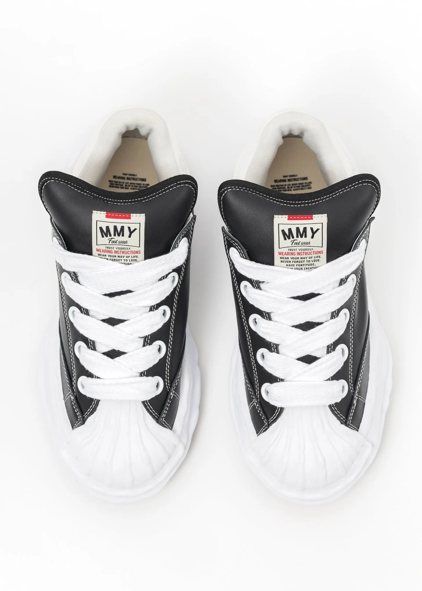Black Original Sole Leather Puffer Low-Top Sneaker (BLAKEY)