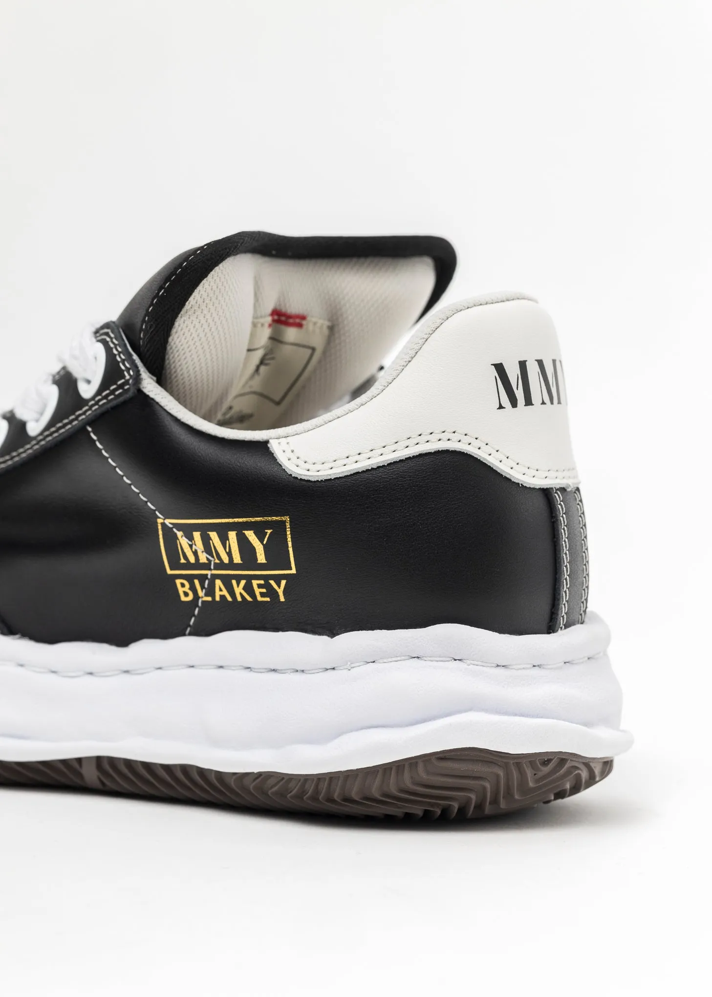 Black Original Sole Leather Puffer Low-Top Sneaker (BLAKEY)