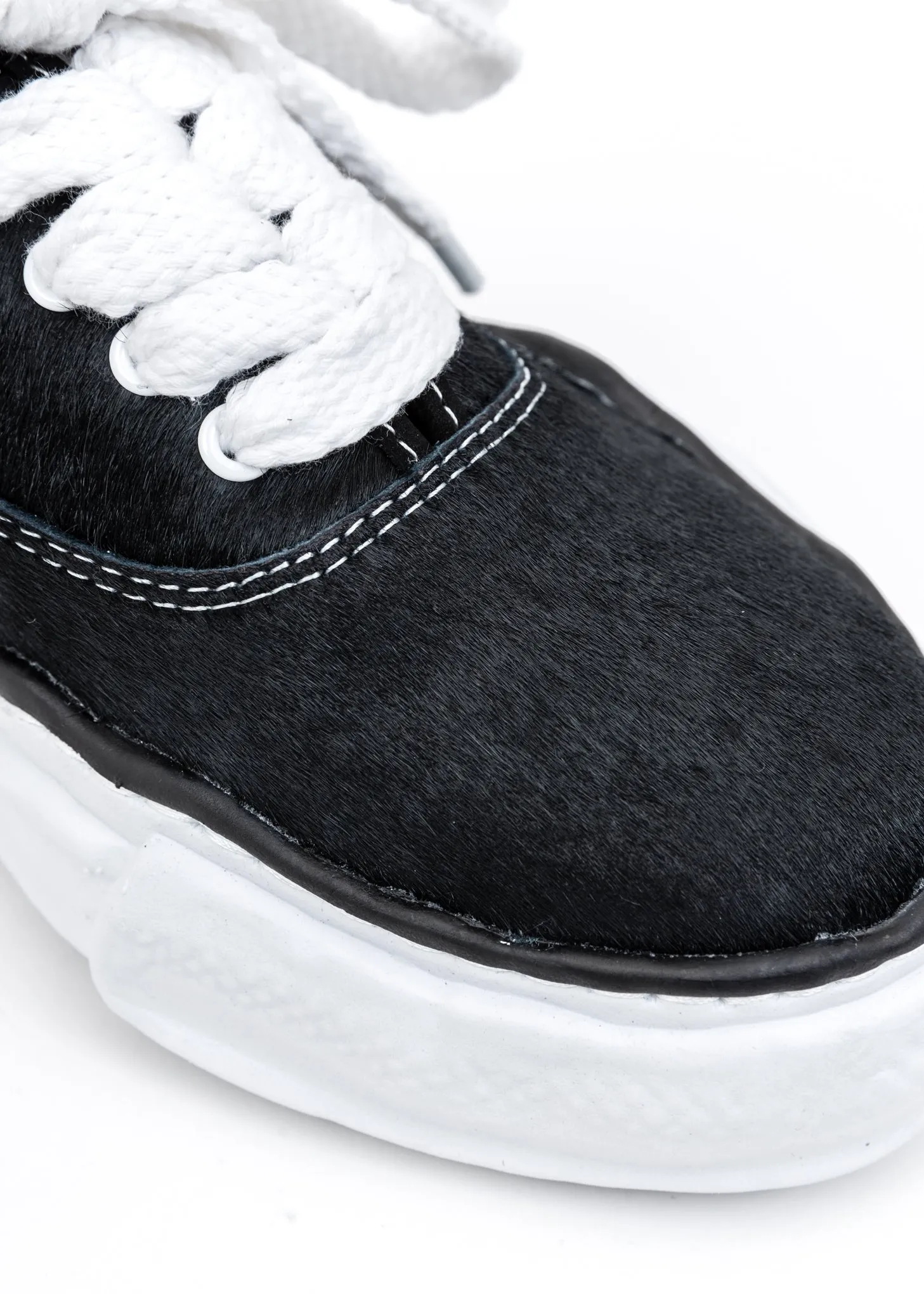 Black Ponyskin Original Sole Sneaker (Barker)
