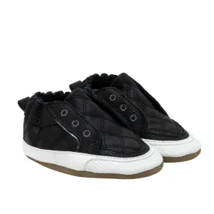 Black Stylish Steve Quilted Shoes