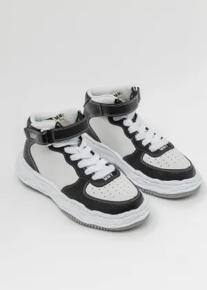 BLK/WHT OG Sole Bascket Leather High-Top Sneaker (WAYNE HIGH)