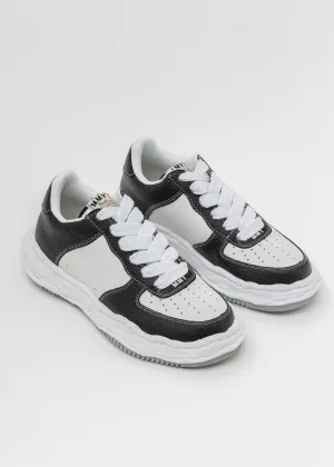 BLK/WHT OG Sole Bascket Leather Low-Top Sneaker (WAYNE LOW)