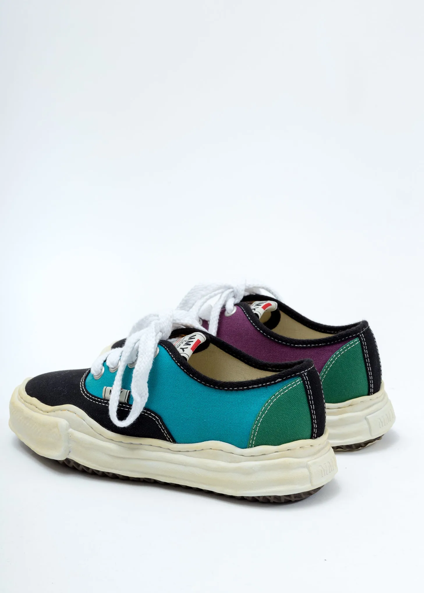 Blue Outer Overdyed Original Sole Low Cut Sneaker