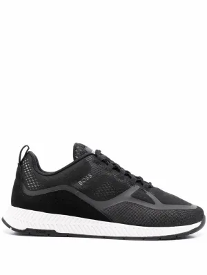 BOSS Logo-print low-top sneakers Black