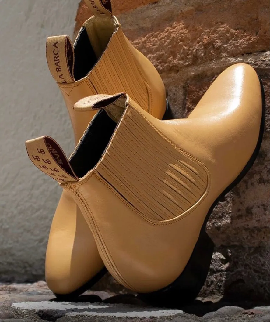 BOTINE CHARRO LA BARCA COLOR MIEL.MENS BOTINES LA BARCA BUTTERCUP COLOR