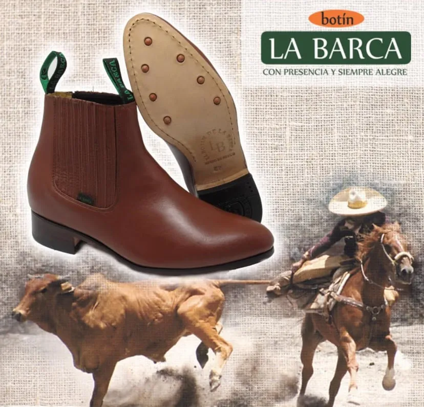 BOTINE CHARRO LA BARCA COLOR MIEL.MENS BOTINES LA BARCA BUTTERCUP COLOR