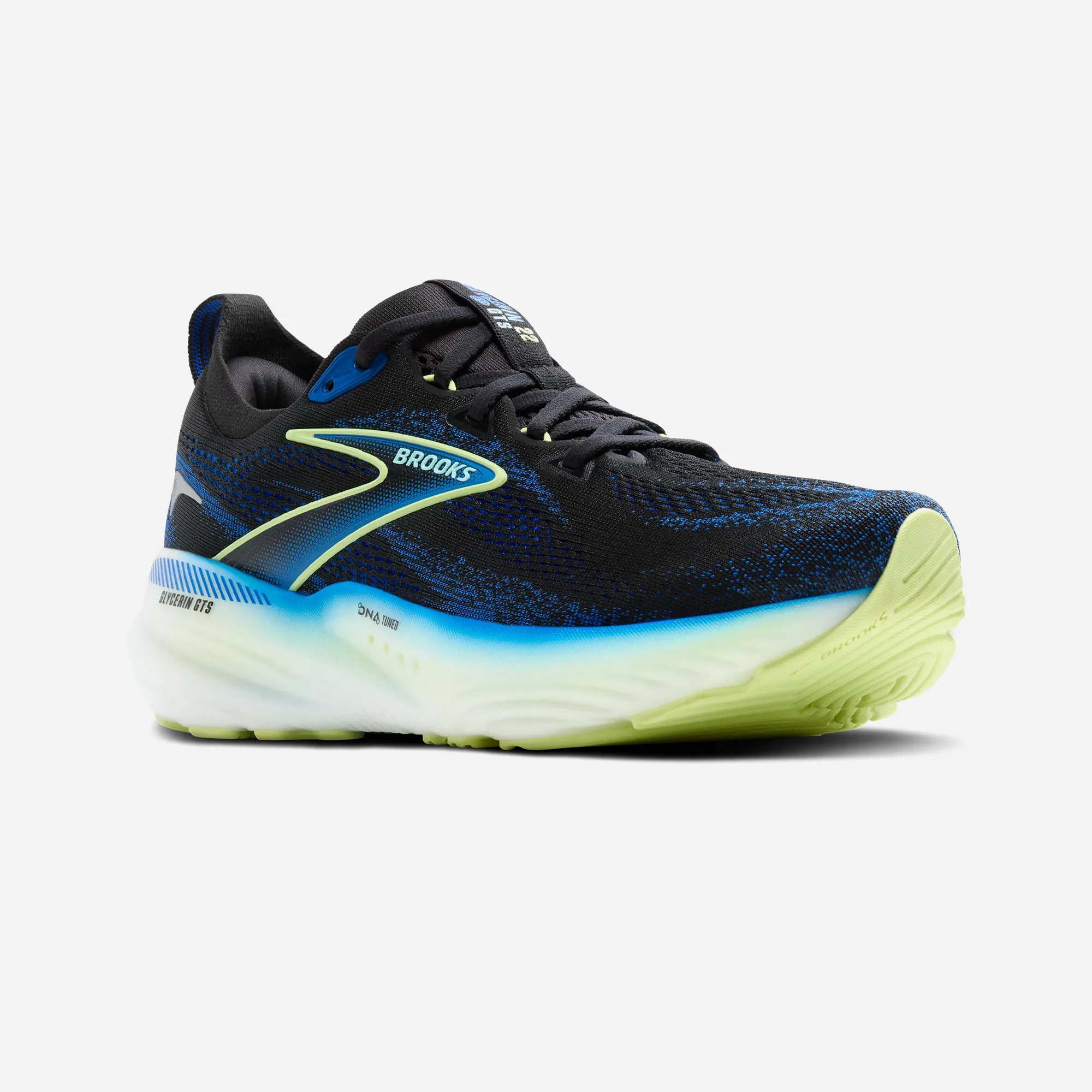Brooks Glycerin 22 Black Cobalt Neo Yellow