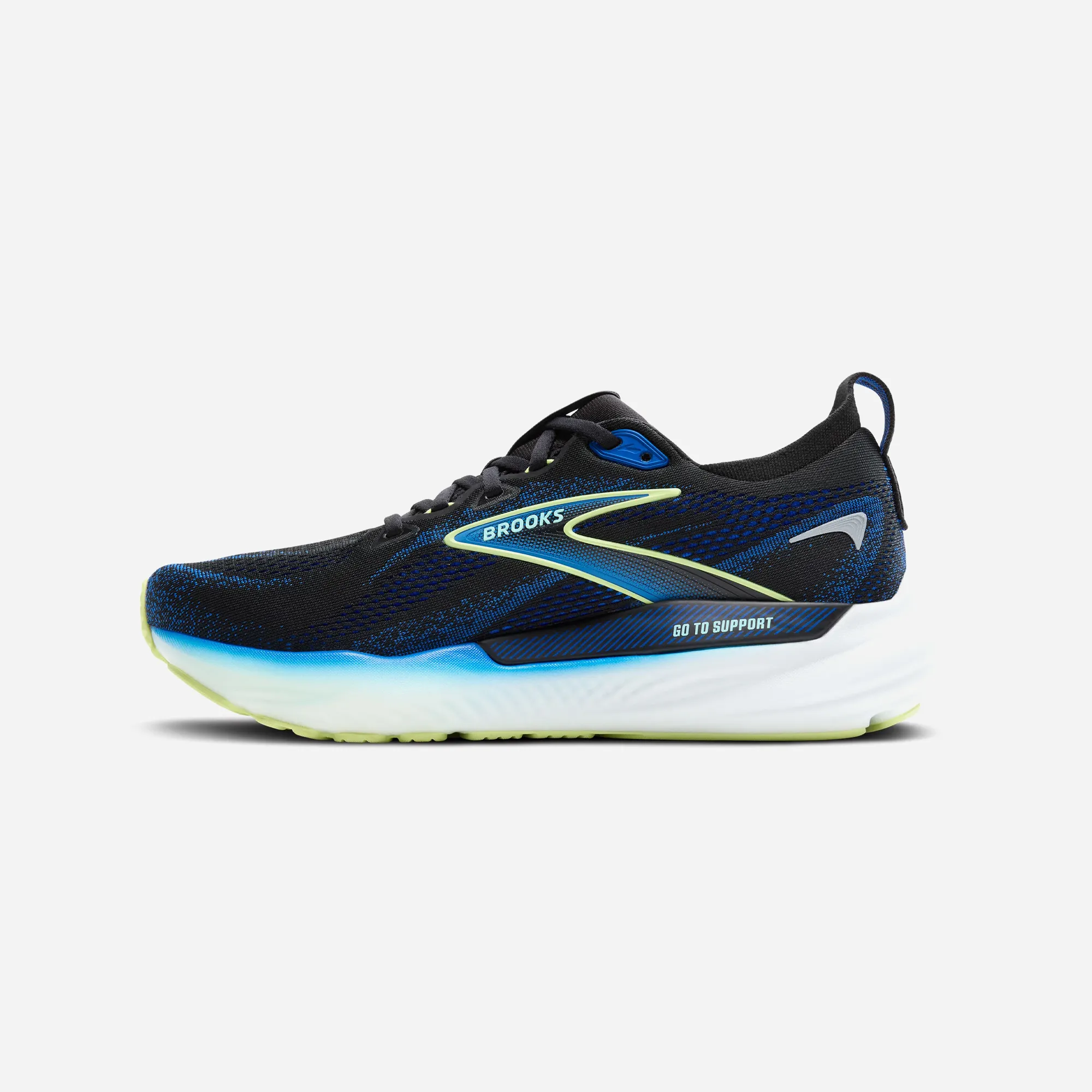 Brooks Glycerin 22 Black Cobalt Neo Yellow