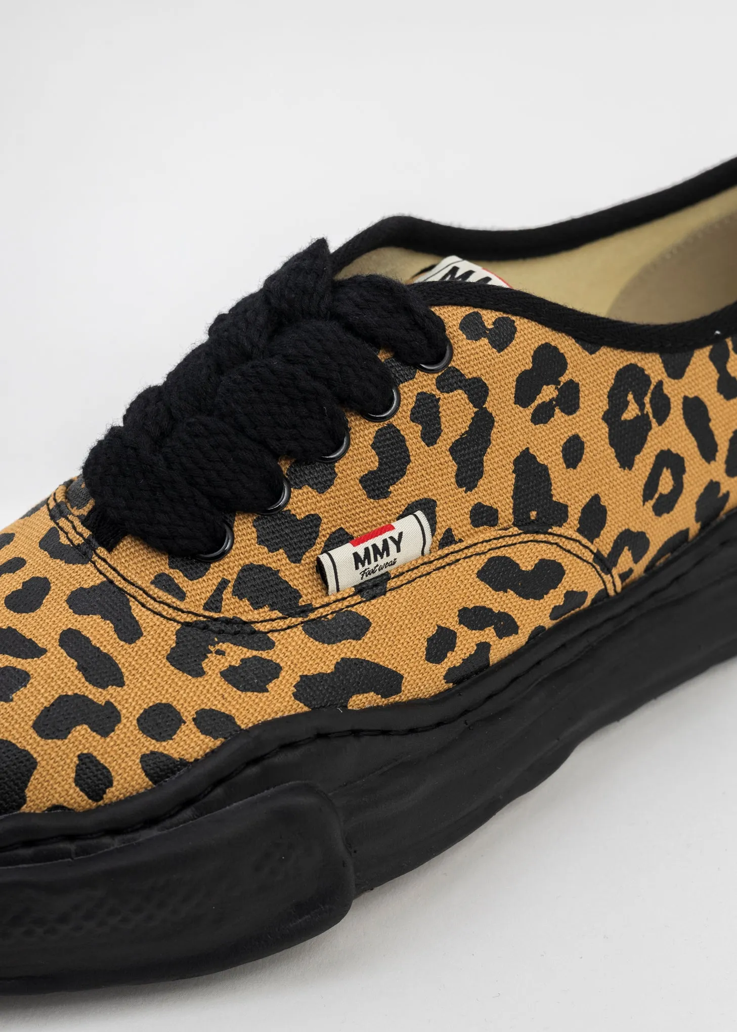 Brown OG Sole Canvas Low-Top Sneaker (BAKER LEOPARD)
