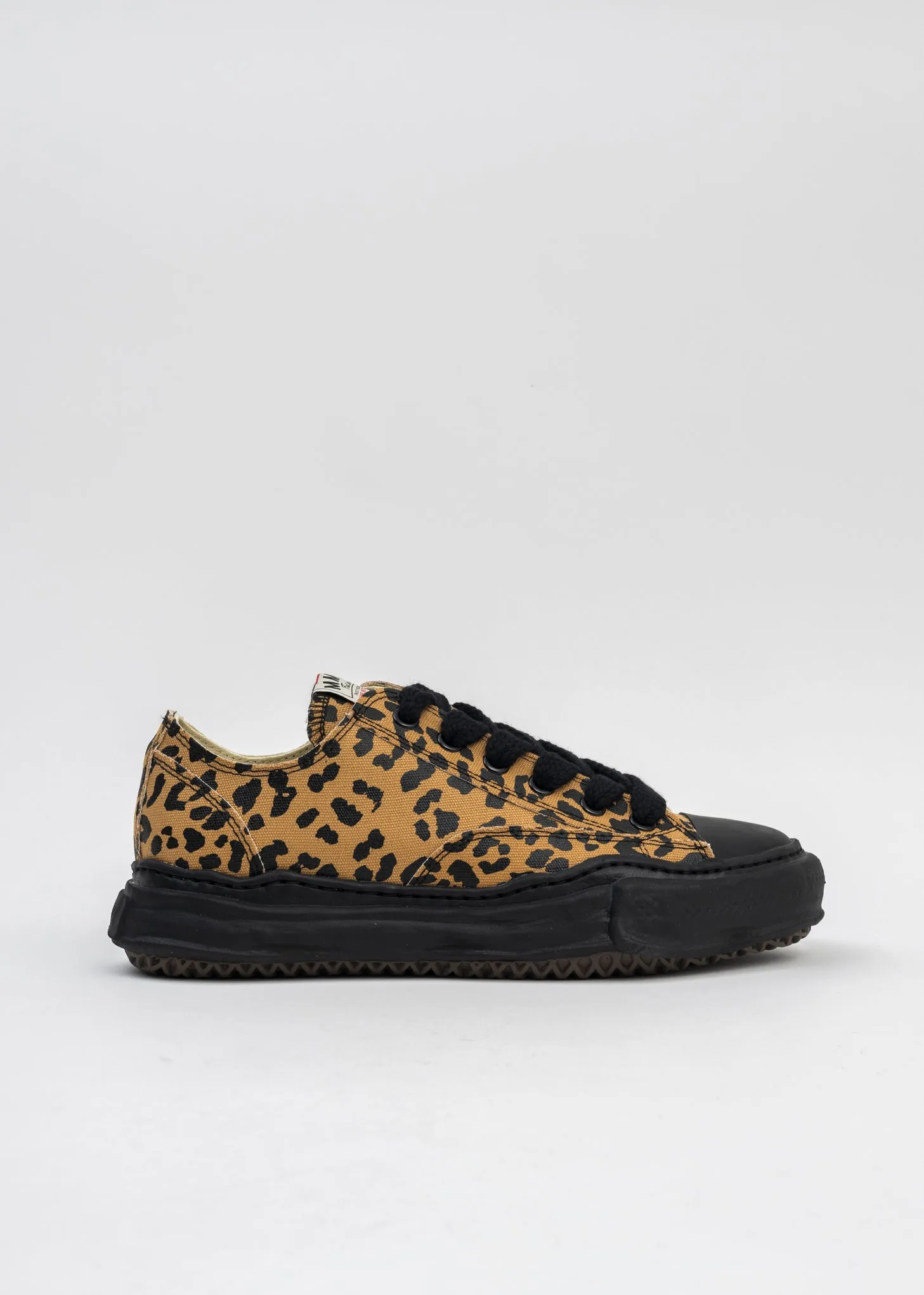 Brown OG Sole Canvas Low-Top Sneaker (PETERSON LEOPARD)