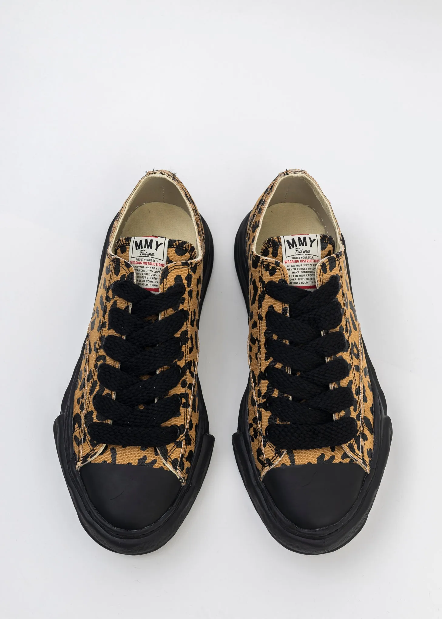 Brown OG Sole Canvas Low-Top Sneaker (PETERSON LEOPARD)