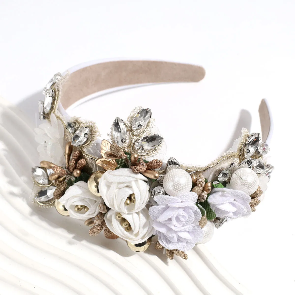Bulk Artificial Floral Headband DIY Gifts Holiday Costume Accessories Wholesale