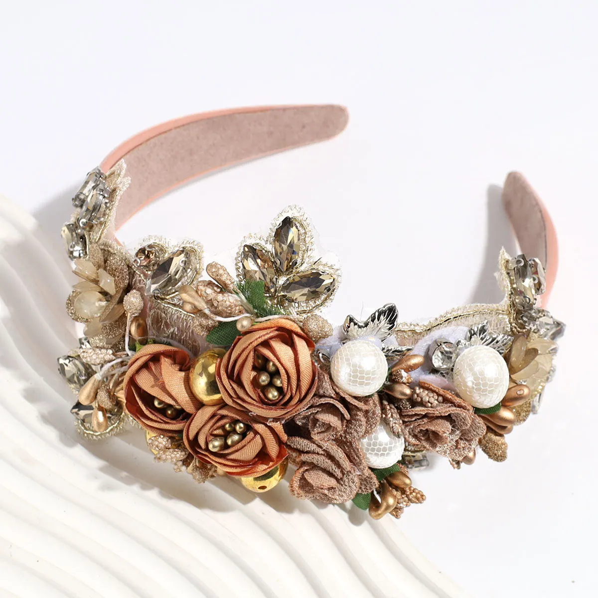 Bulk Artificial Floral Headband DIY Gifts Holiday Costume Accessories Wholesale