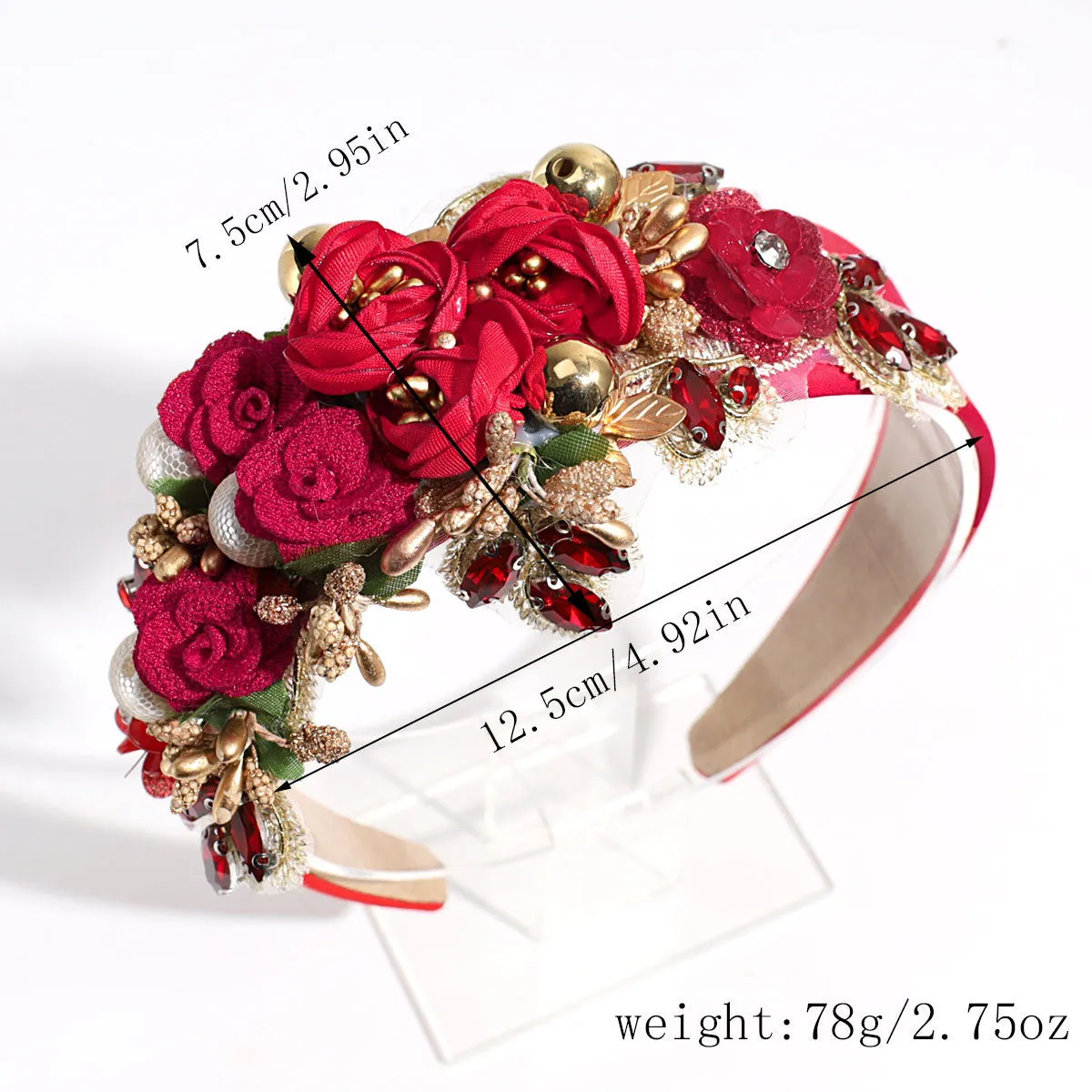 Bulk Artificial Floral Headband DIY Gifts Holiday Costume Accessories Wholesale