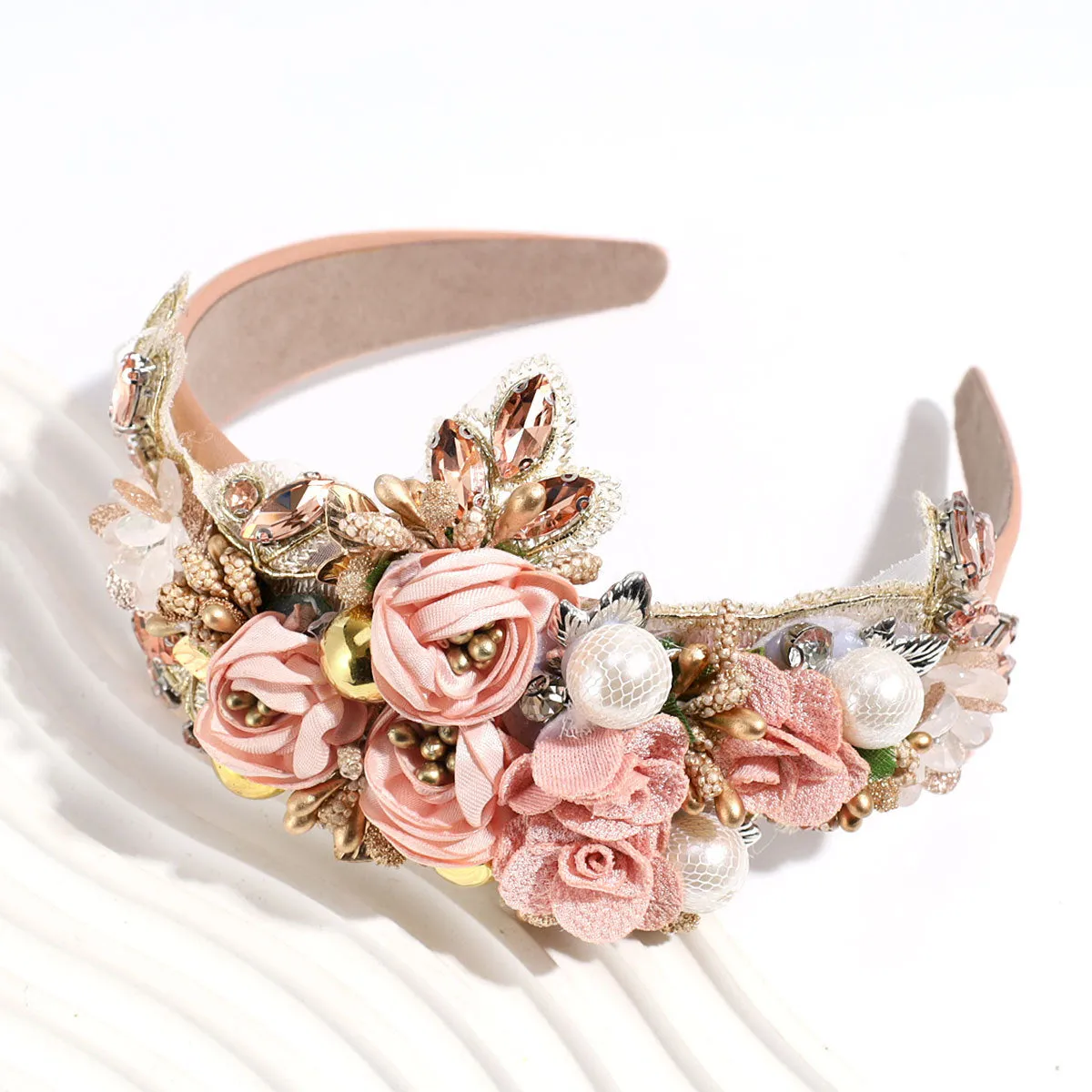 Bulk Artificial Floral Headband DIY Gifts Holiday Costume Accessories Wholesale